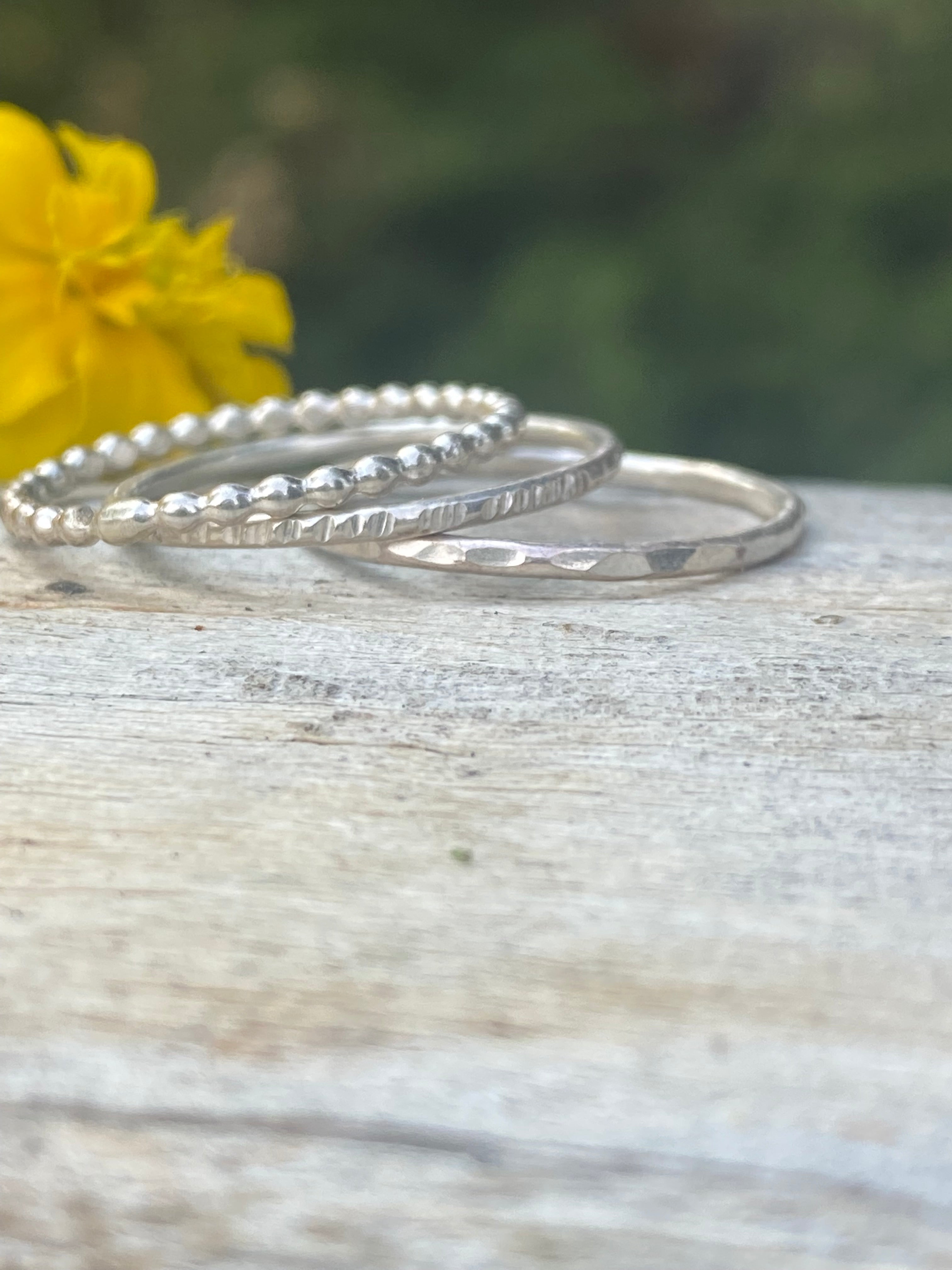 Sterling Silver Stacking Rings