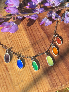 Rainbow  Drop Necklace