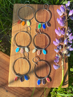 Load image into Gallery viewer, Pride Flag Hoop Earrings
