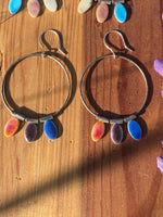 Load image into Gallery viewer, Pride Flag Hoop Earrings
