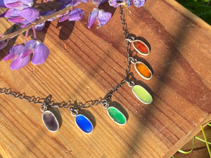 Rainbow  Drop Necklace