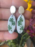 Load image into Gallery viewer, Rhaphidophora Enamel Earings
