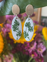 Load image into Gallery viewer, Rhaphidophora Enamel Earings
