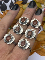 Load image into Gallery viewer, Sunstone Pumpkin Rings

