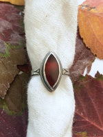 Load image into Gallery viewer, Carnelian Floral Ring
