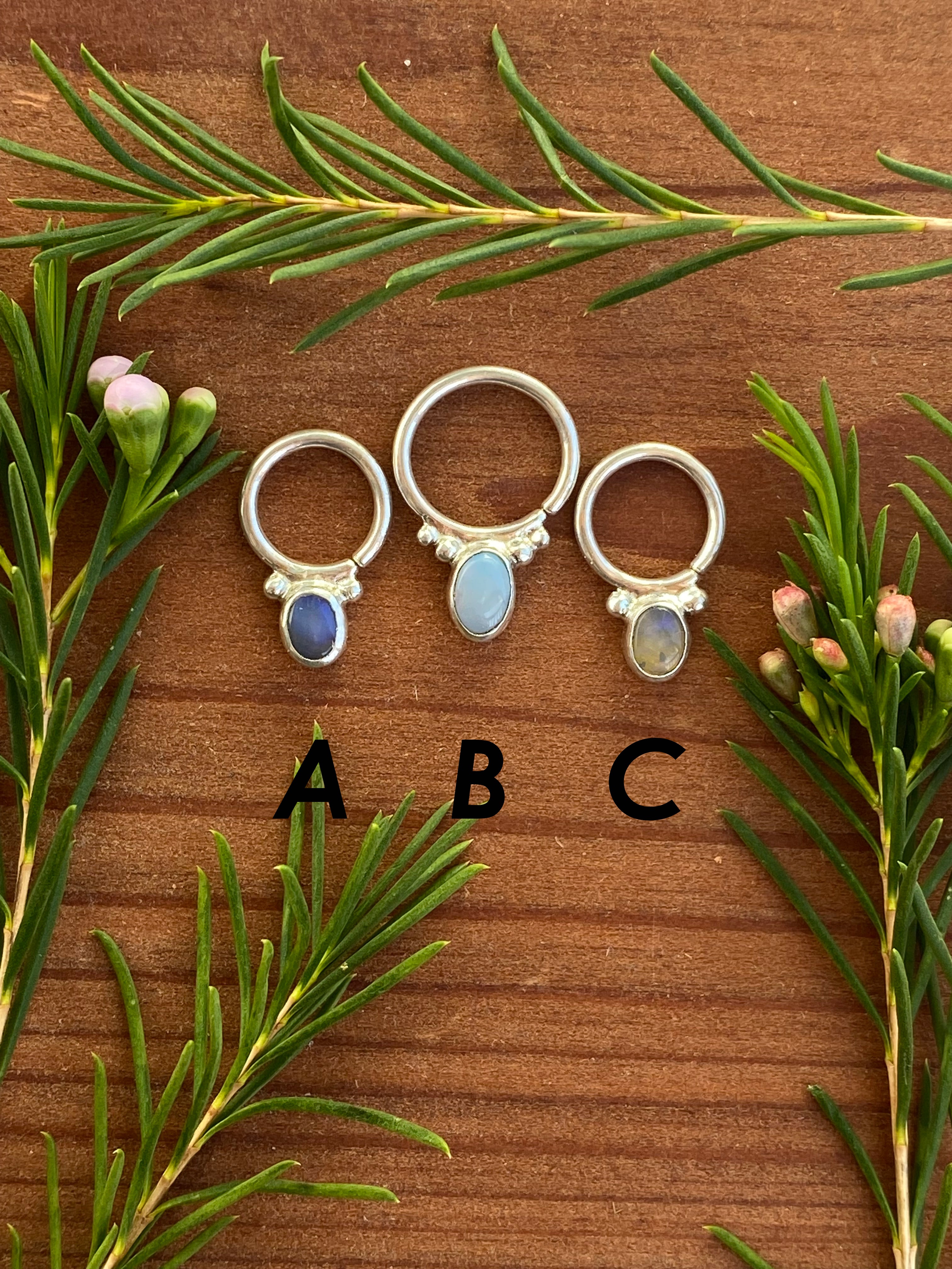 Opal Septum Rings