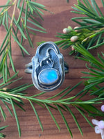 Load image into Gallery viewer, Moonstone Snowdrop Rings

