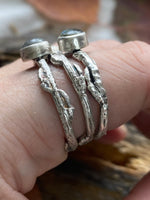 Load image into Gallery viewer, Labradorite Twig Stacking Rings
