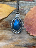 Load image into Gallery viewer, Labradorite Twig and Moon Pendants
