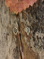 Load image into Gallery viewer, Extra Tiny Oak Leaf &amp; Acorn Stud Set
