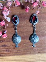 Load image into Gallery viewer, Garnet Pomegranate Earrings
