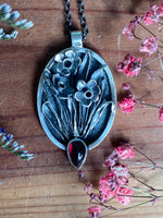 Load image into Gallery viewer, Daffodil Garden Shadowbox Pendant
