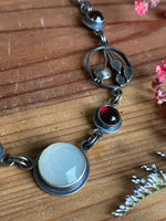 Load image into Gallery viewer, Moonstone Pomegranate Necklace
