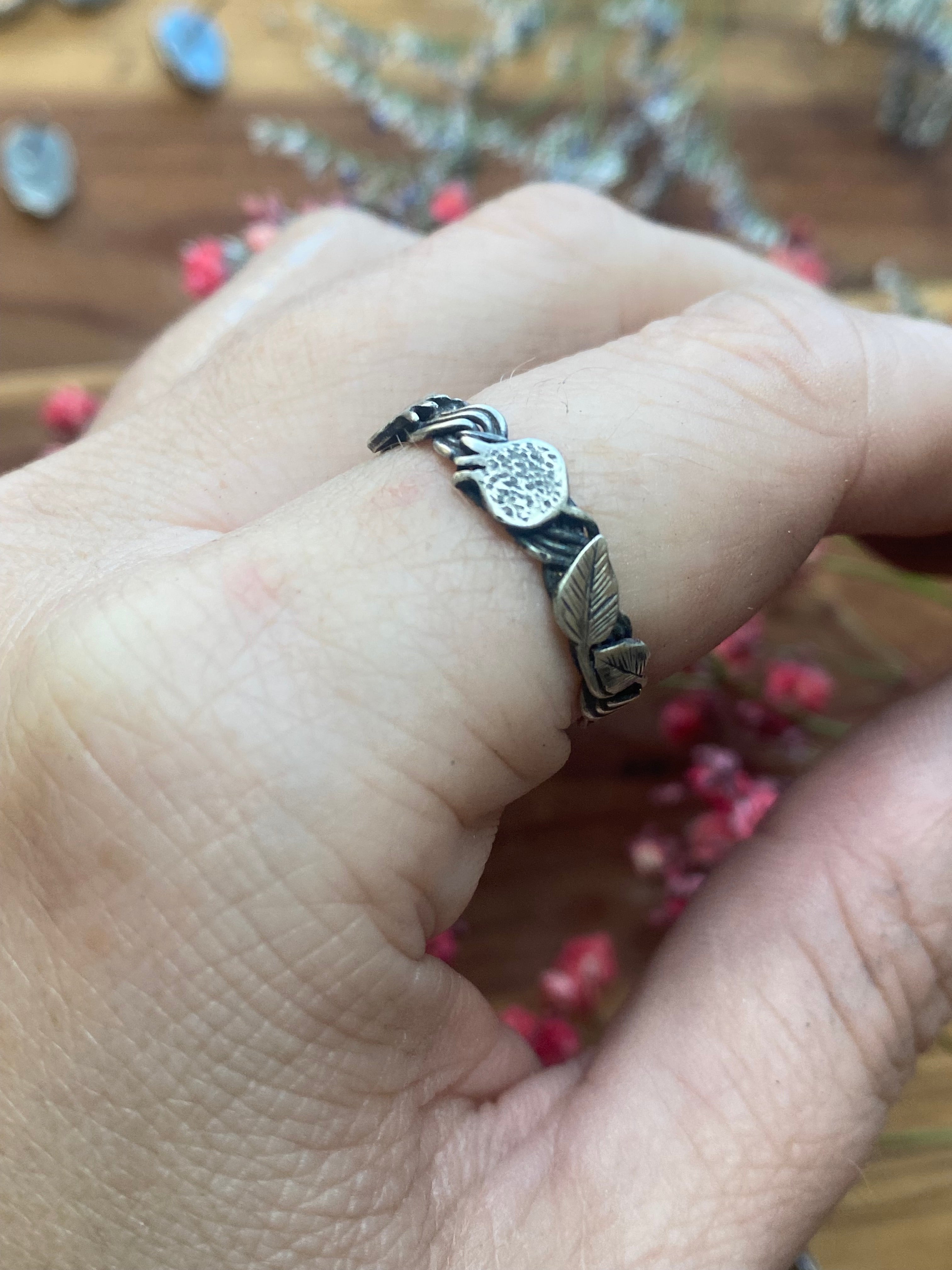 Braided Pomegranate Rings